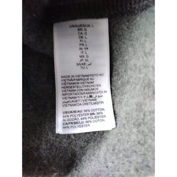 Men's fleece sports pants made of cotton and polyester, grey, size L. NWT - Picture 5 of 8